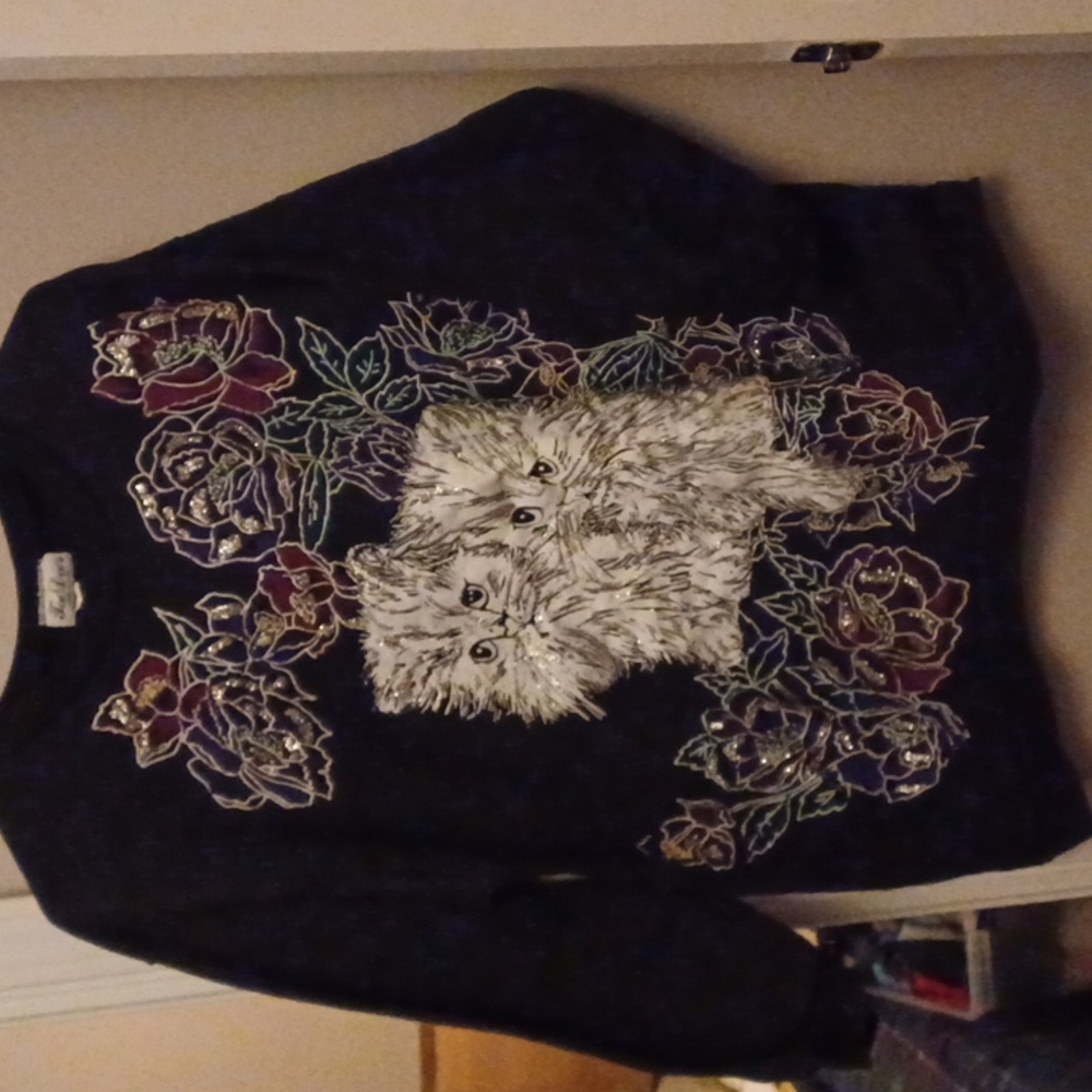 Sparkely cat sweater